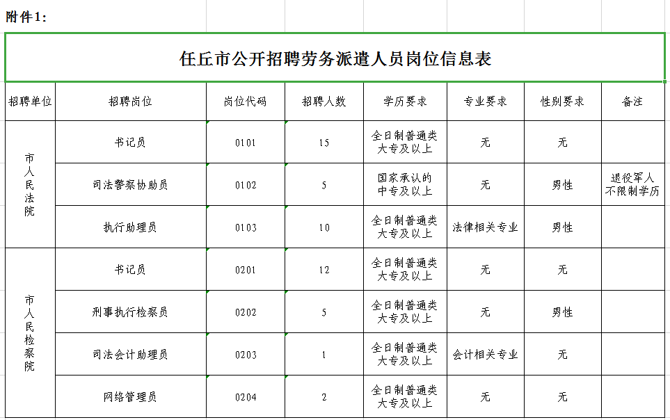 任丘市审计局招聘启事概览